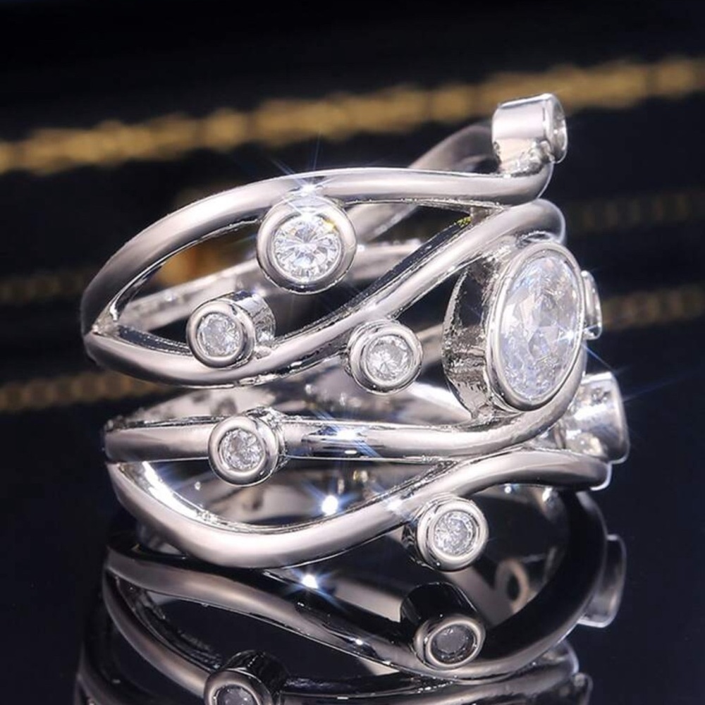 Eternity bridal rings - Picture 4 of 7